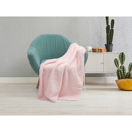 Sherpa Lined Sublimation Minky Blanket(Pink/White, 76*101cm/30"x 40")(10/pack)